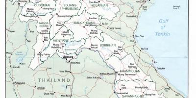 Laos mapa hiri