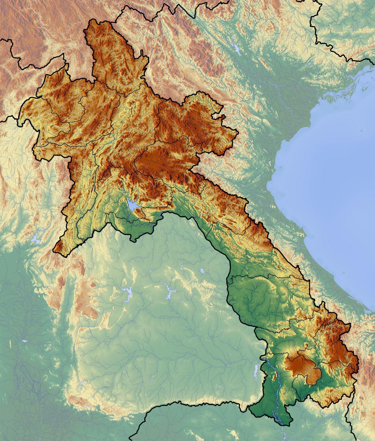 Mapa laos topografikoak