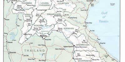 Mapa laos bidaia